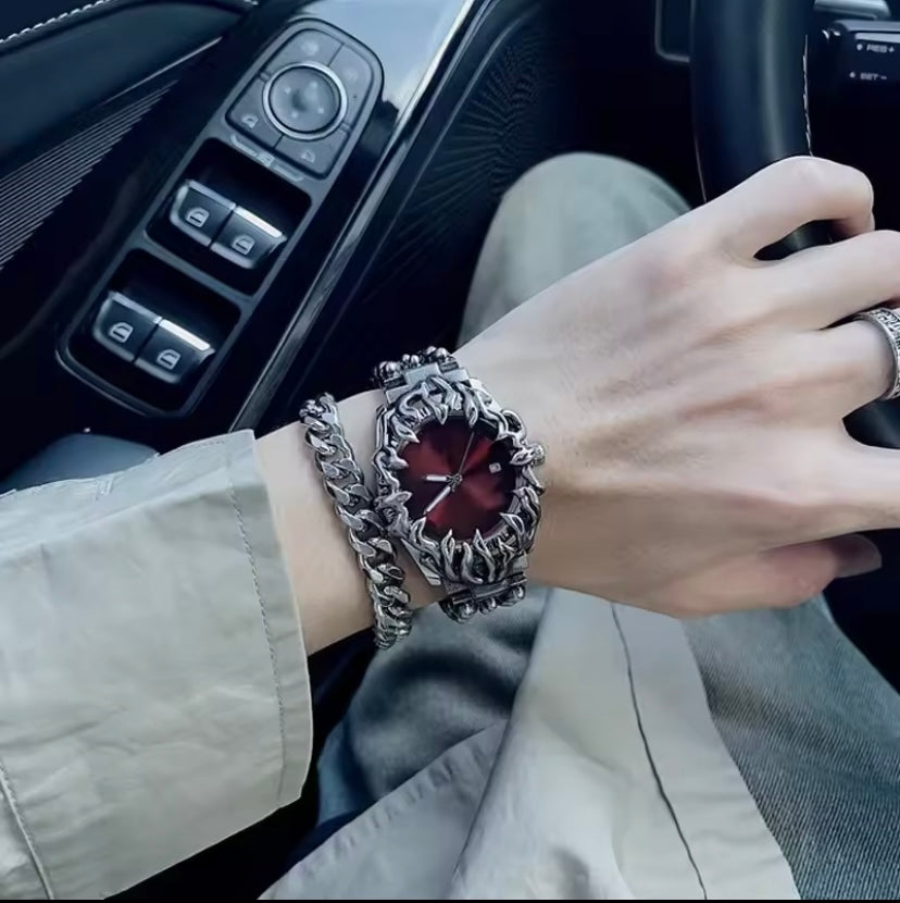 Gothic inspired wrist watch